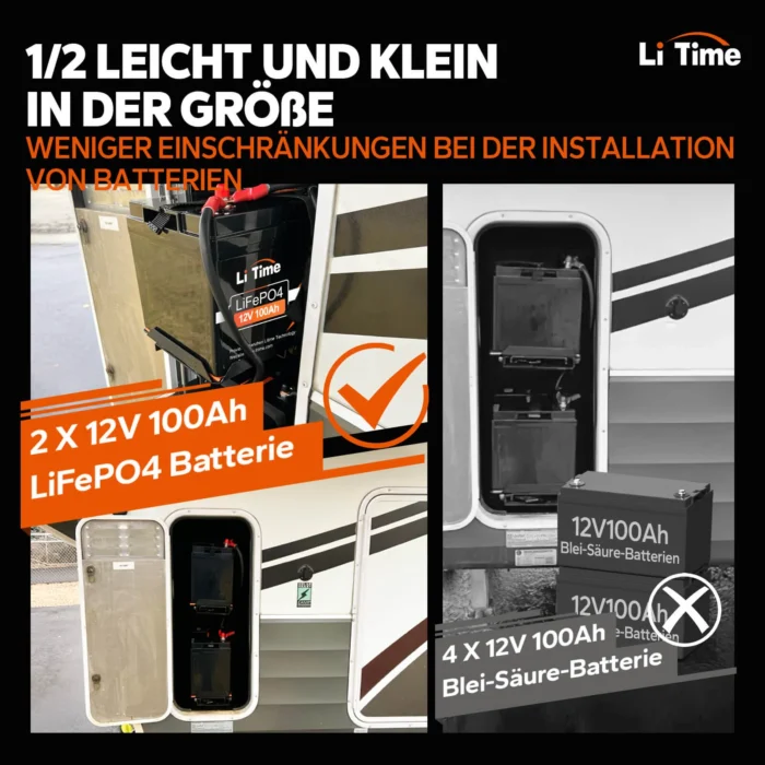 LiTime 12V 100Ah LiFePO4 Deep-Cycle Batterie - Image 5
